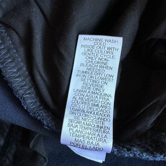 Democracy "Ab"solution® High Rise Roll Cuff Trouser Navy Blue Inseam 24" - Picture 12 of 13